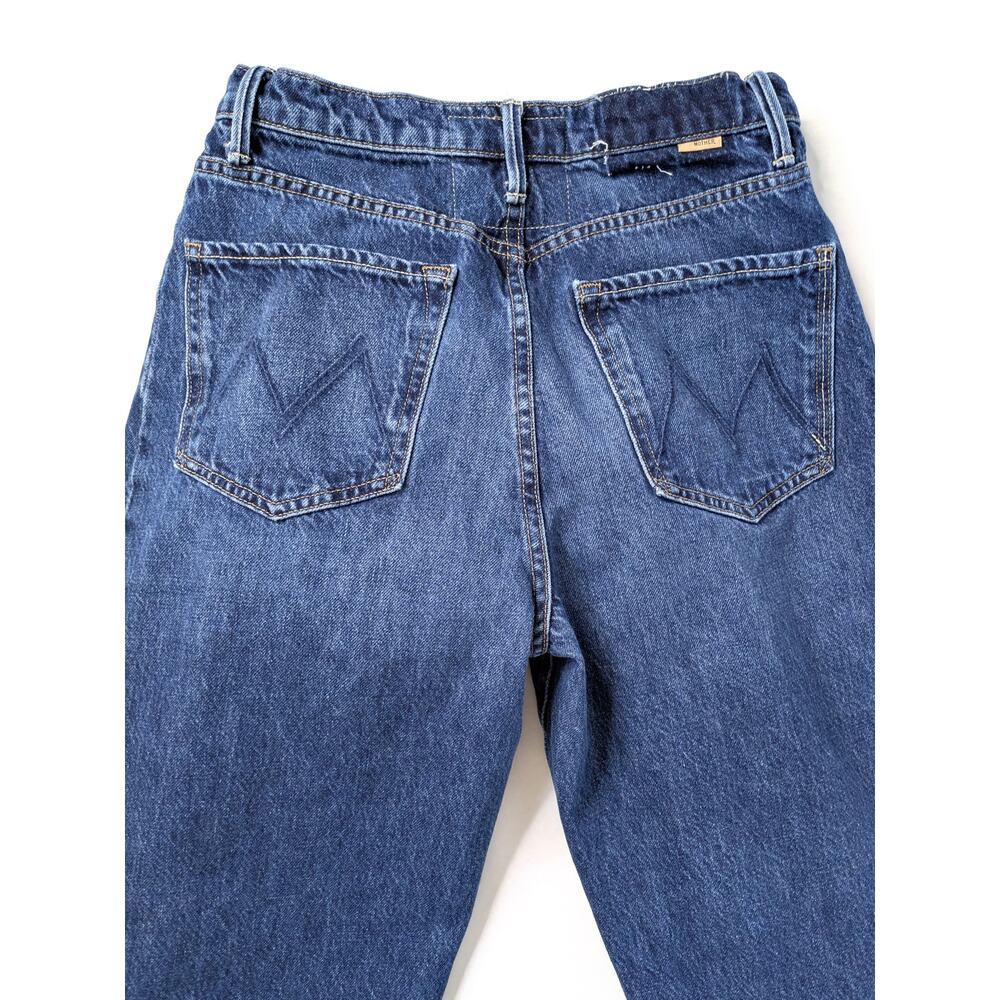 MOTHER Jeans Half Pipe Ankle Superior 27 Did You Bring Me Anything Barrel Blue - Picture 7 of 13